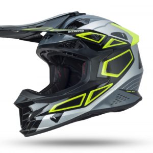 Casco cross enduro UFO da bambino arancio fluo e nero opaco